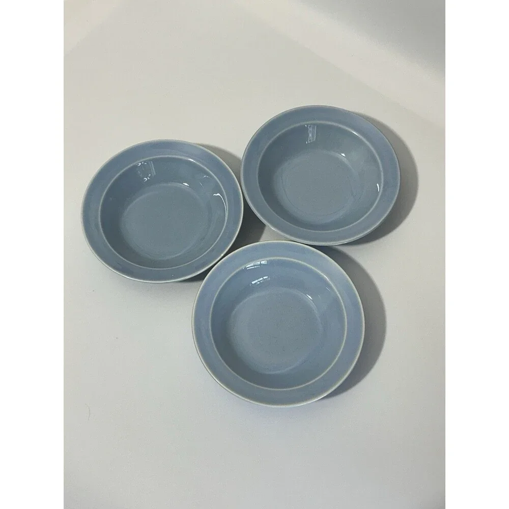 Set of 3 Vintage Lu-Ray Pastels 5.25” Dessert or Fruit Bowls Blue
